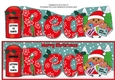 Christmas Plump Robin with letters to Santa REA large dl