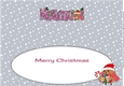Christmas Plump Robin with Sweets MACKENZIE large dl insert