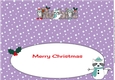 Christmas Rocky the Racoon with Snowracoon RUBIE large dl insert