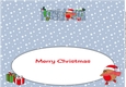 Christmas Plump Robin Skating LACHLAN large dl insert