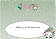 Christmas Gnomes with decorations ROSE large dl insert