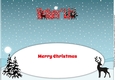 Christmas Winter Scene KALLUM & LIZ large dl insert