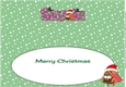 Christmas Plump Robin with Christmas Pudding SKYLA large dl insert