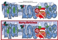 Christmas Plump Robin with Santa Sign TIA-LOUISE  large dl