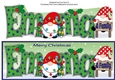 Christmas Gnomes with decorations EMMA & FAMILY large dl