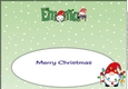 Christmas Gnomes with decorations EMMA & FAMILY large dl insert