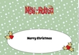 Christmas MISS HOLTON large dl insert