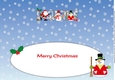 Santa & Snowmen LAURIE large dl insert