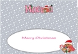 Christmas Plump Robin with Sweets MAEVA large dl insert