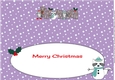 Christmas Rocky the Racoon with Snowracoon THORNSEN large dl insert