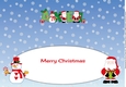 Santas & Snowman AXEL large dl insert