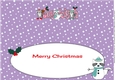 Christmas Rocky the Racoon with Snowracoon CAYLEIGH large dl insert