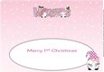 First Christmas Gnomes with baby bottle MAEVE large dl insert