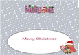 Christmas Plump Robin with Sweets MALIYAH large dl insert