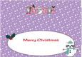 Christmas Rocky the Racoon with Snowracoon ALBIE large dl insert
