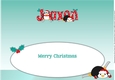 Christmas Fat Penguins Skiing JAXON large dl insert