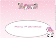 First Christmas Gnomes with baby bottle MAY large dl insert