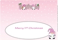 First Christmas Gnomes with baby bottle SYLVIE large dl insert