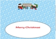 Crazy Scottish Christmas Puddings with big sign GRANNY & GRANDPA large dl insert