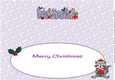 Christmas Rocky the Racoon with presents KRIS & SHANELLE large dl insert