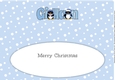 Christmas Penguins GILLAN large dl insert