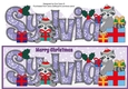 Christmas Rocky the Racoon with presents SYLVIA large dl