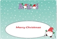 Christmas Gnomes skiing ABI large dl insert