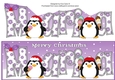 Christmas Fat Penguins Eating Ice Cream MARIA large dl