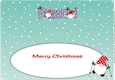 Christmas Gnomes skiing DEMI large dl insert
