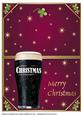 Mine's a Pint for Christmas Burgundy