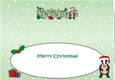 Christmas Billy the Badger CHRISTMAS large dl insert
