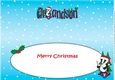 Christmas Billy the Badger Skiing GRANDSON large dl insert