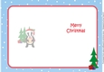 Christmas Billy the Badger with presents a5 insert