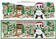 Christmas Billy the Badger with letter to Santa DAD large dl