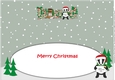 Christmas Billy the Badger with letter to Santa DAD large dl insert
