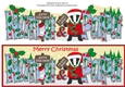 Christmas Billy the Badger Santa stop here NANA & PAPA large dl