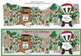 Christmas Billy the Badger with letter to Santa RAYMOND large dl