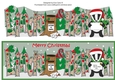 Christmas Billy the Badger with letter to Santa LINDA & KEITH large dl