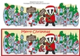 Christmas Billy the Badger Santa stop here CLAIRE & MIKE large dl