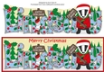 Christmas Billy the Badger Santa stop here LINDSAY large dl