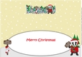 Christmas Billy the Badger Santa stop here LINDSAY large dl insert
