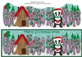 Christmas Billy the Badger with Mug and House from OUR HOUSE TO YOURS large dl