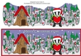 Christmas Billy the Badger with Heart and House from OUR HOME TO YOURS large dl