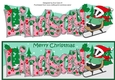 Christmas Billy the Badger fun with the sledge LINDSAY large dl