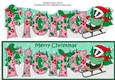 Christmas Billy the Badger fun with the sledge FIONA large dl