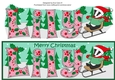 Christmas Billy the Badger fun with the sledge LILY large dl