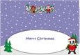 Christmas Billy the Badger with Heart and House MEGAN large dl insert