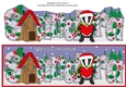 Christmas Billy the Badger with Heart and House SANDRA large dl