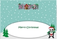 Christmas Billy the Badger with Mug and House RHONA large dl insert