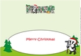 Christmas Billy the Badger Beginners Golf MARK large dl insert